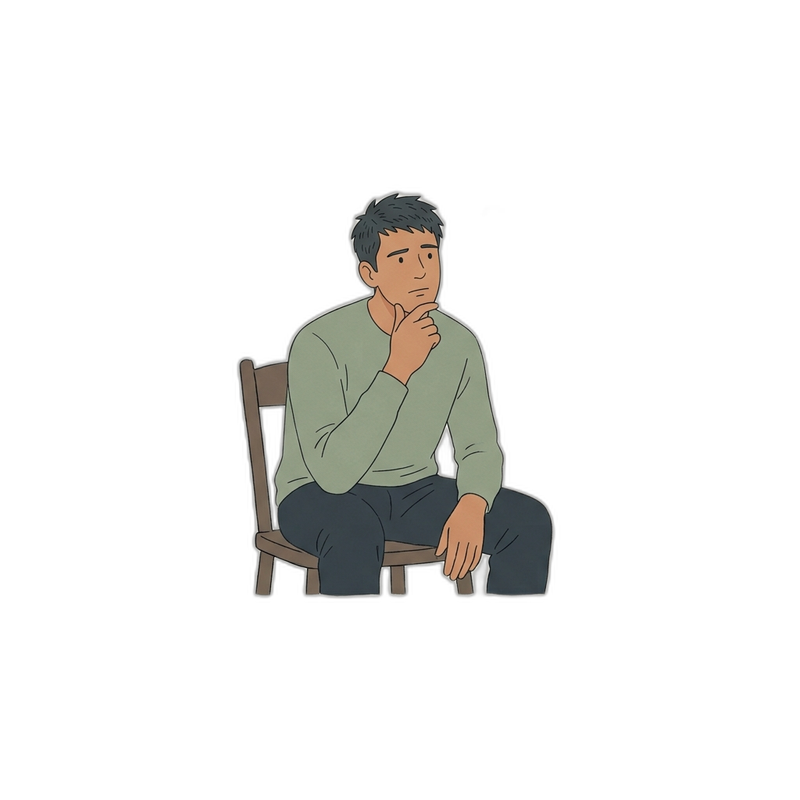 一瞬の、ためらい